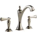 Brizo Polished Nickel Two Handle Widespread Bathroom Sink Faucet Handles Sold Separately 