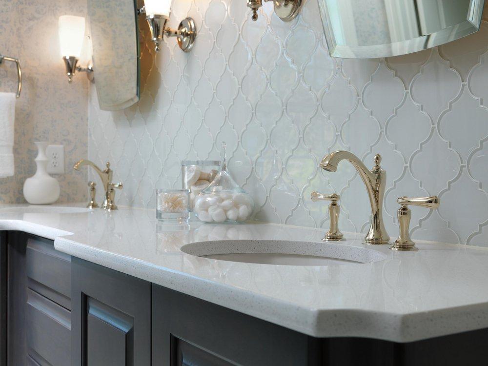 Brizo Polished Nickel Two Handle Widespread Bathroom Sink Faucet Handles Sold Separately 