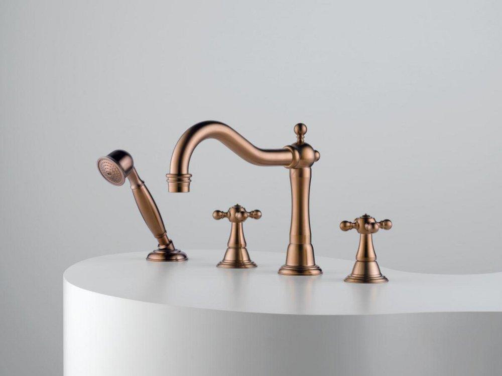 Brizo Polished Nickel Two Handle Roman Tub Faucet Trim Only 