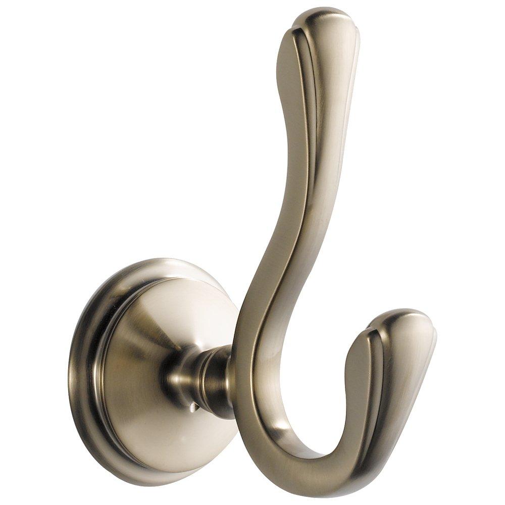 Brizo Brushed Nickel 2-Hook Robe Hook 