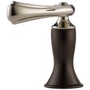 Metal Handle in Cocoa Bronze with Polished Nickel