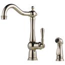 Single Handle Kitchen Faucet in Polished Nickel