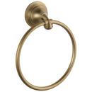 Round Closed Towel Ring in Champagne Bronze