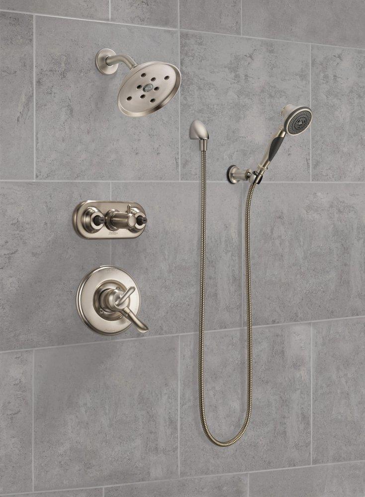 Delta Faucet Brilliance® Stainless Single Handle Single Function Shower Faucet (Trim Only) 