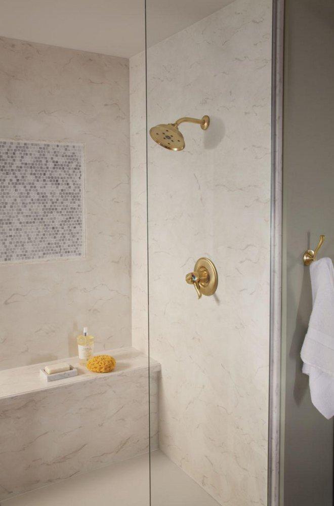 Delta Faucet Brilliance Champagne Bronze Single Handle Multi Function Shower Faucet (Trim Only) 