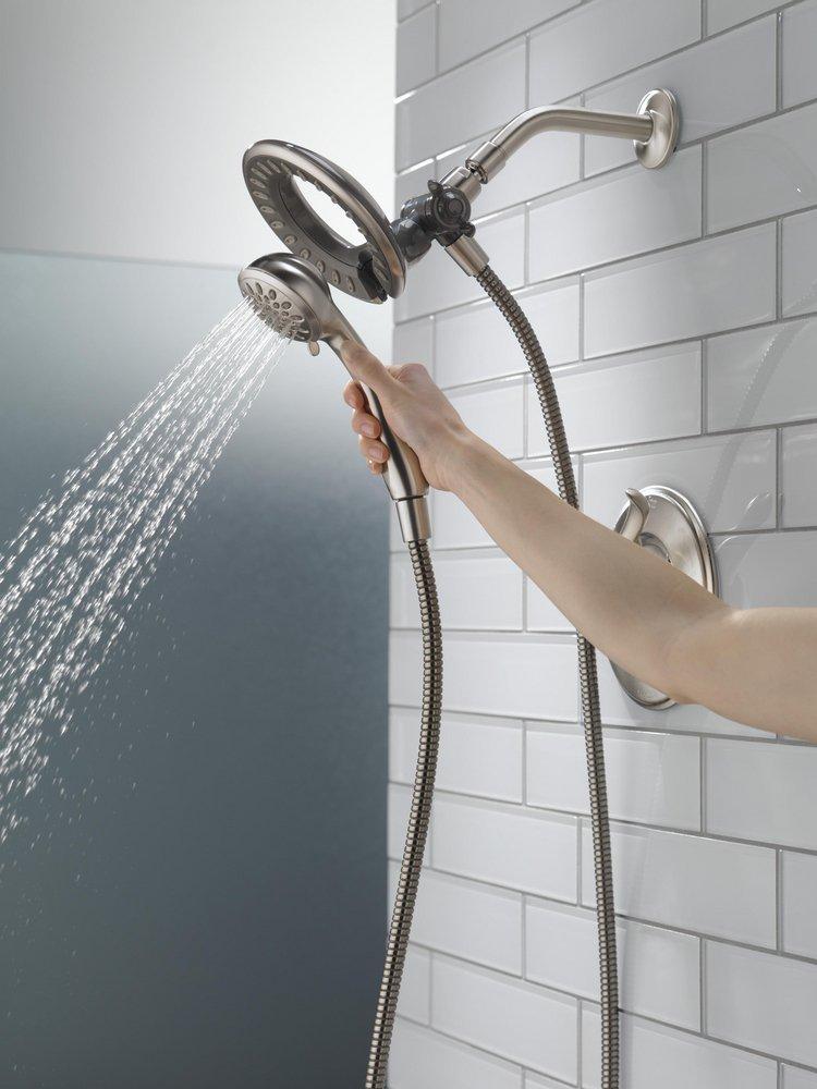 Delta Faucet Brilliance Stainless Single Handle Multi Function Shower Faucet (Trim Only) 