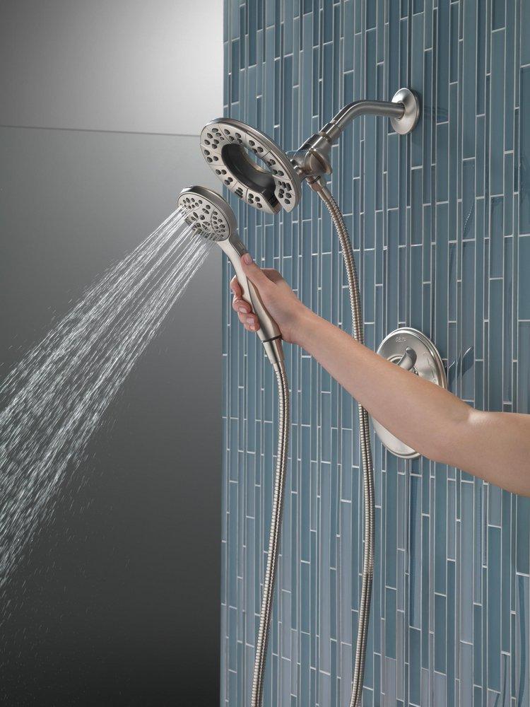 Delta Faucet Brilliance Stainless Single Handle Multi Function Shower Faucet (Trim Only) 