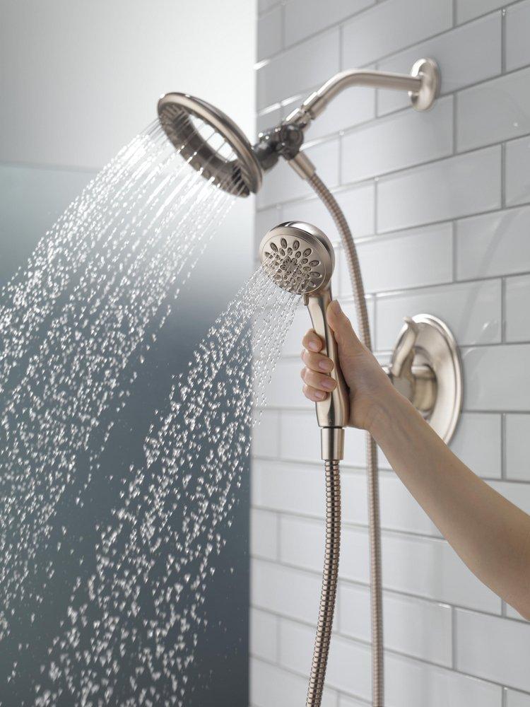 Delta Faucet Brilliance Stainless Single Handle Multi Function Shower Faucet (Trim Only) 