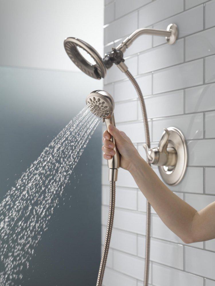 Delta Faucet Brilliance Stainless Single Handle Multi Function Shower Faucet (Trim Only) 