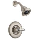 Shower Faucet Trim with Single Lever Handle in Brilliance Stainless (Trim Only)