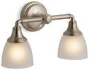 100W Up/Down Facing Double Wall Sconce in Vibrant Brushed Bronze