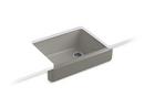 KOHLER Cashmere 29-1/2 x 21-9/16 in. Cast Iron Single Bowl Farmhouse Kitchen Sink with Short Apron 