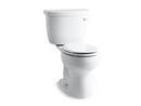 1.28 gpf Round Floor Mount Two Piece Toilet in White