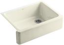 29-11/16 x 21-9/16 in. Cast Iron Single Bowl Farmhouse Kitchen Sink with Tall Apron in Cane Sugar™