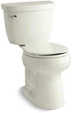 1.28 gpf Round Two Piece Toilet in Biscuit