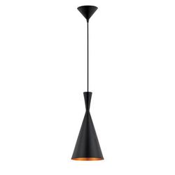 15-3/4 in. 1-Light Pendant in Black