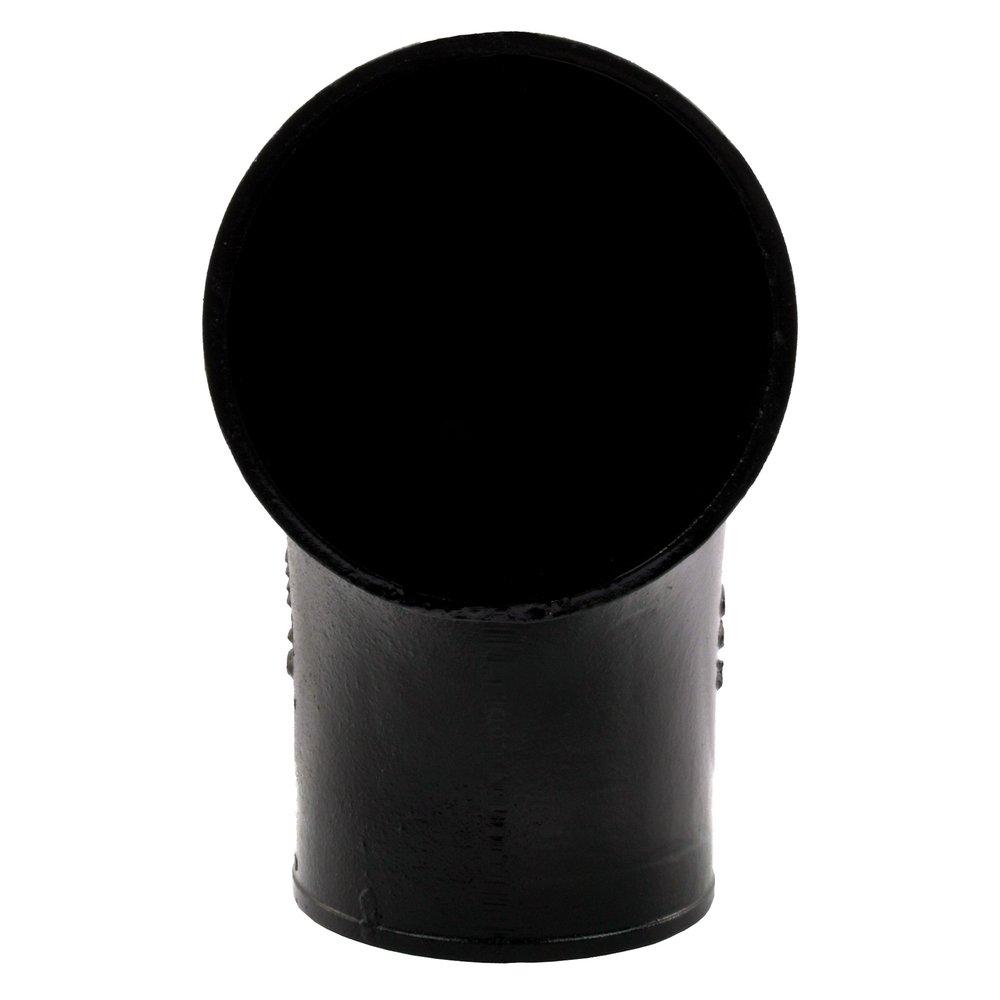 Black No Hub 90 Degree Cast Iron Short Sweep 1/4 Bend 