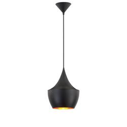 60W 1-Light Medium E-26 Base Pendant in Black