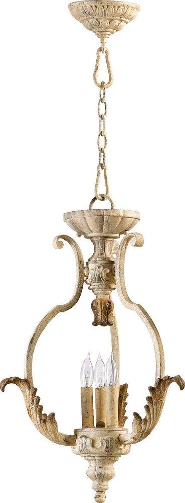 Quorum International Persian White 60 W 3-Light Candelabra Pendant 