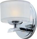60W 1-Light Wall Sconce Light in Polished Chrome