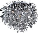 25 in. 7-Light Flushmount in Polished Chrome with Beveled Crystal Glass Shade