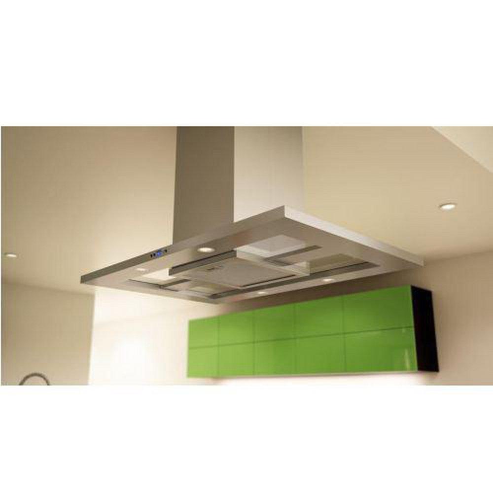 Zephyr Glass Stainless Steel Island Range Hood 
