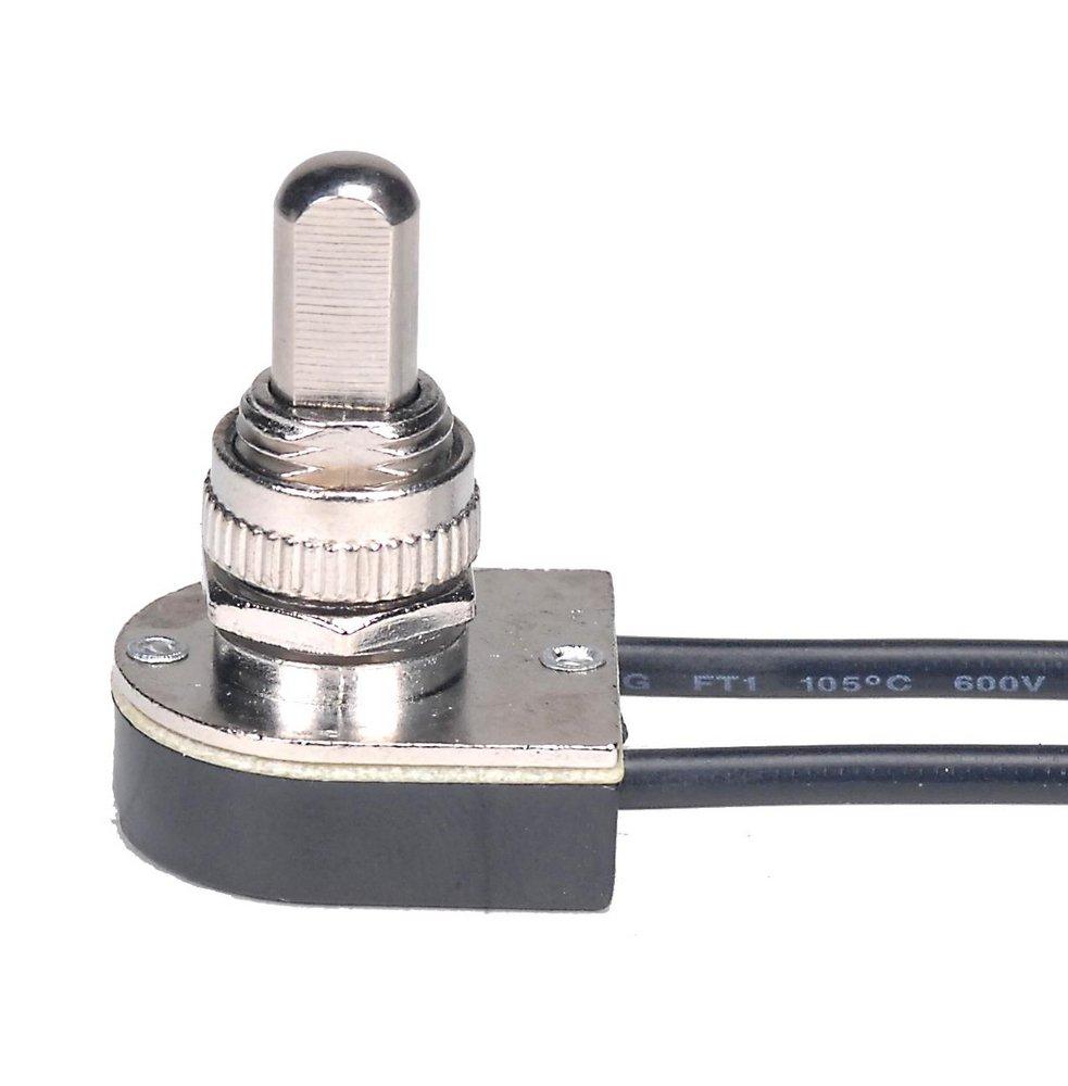 SATCO Nickel On/Off Push Switch 