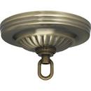 5 in. Ribbed Canopy Hanger Kit in Antique Brass