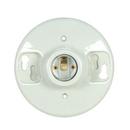 Keyless Glazed Ceiling Receptacle in Porcelain