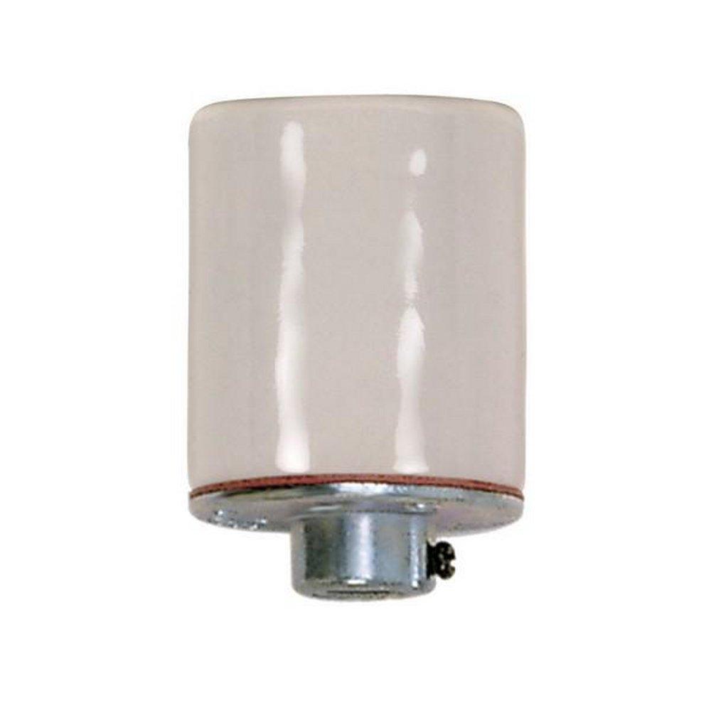 SATCO Porcelain Socket with Metal Cap (Key Not Included) 