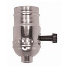 1/8 x 2-3/4 in. 250W 250V On-Off Turn Knob Socket with Removable Knob in Nickel