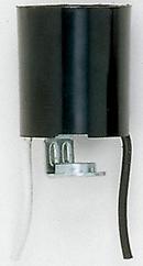 Keyless Lampholder with Hickey in Black