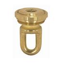 1-1/8 in. Cast Brass Screw Collar Loop with Ring in Unfinished