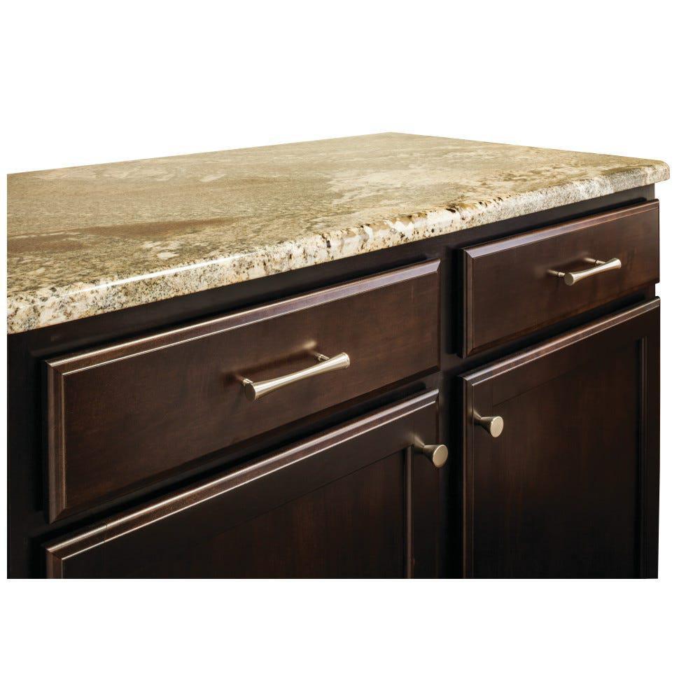 Elements Satin Nickel 6 in. Cabinet Bar Pull with 2-Screw 