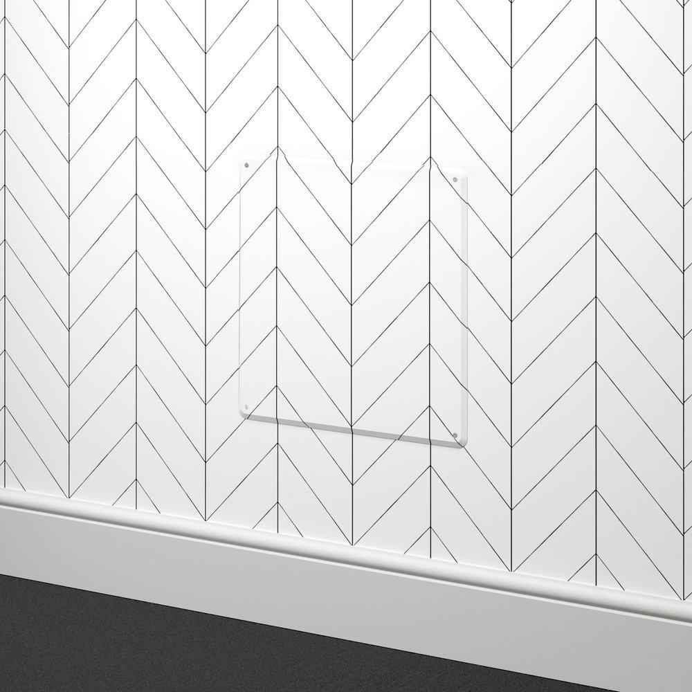 Jones Stephens White 12 in. Plastic Access Panel 