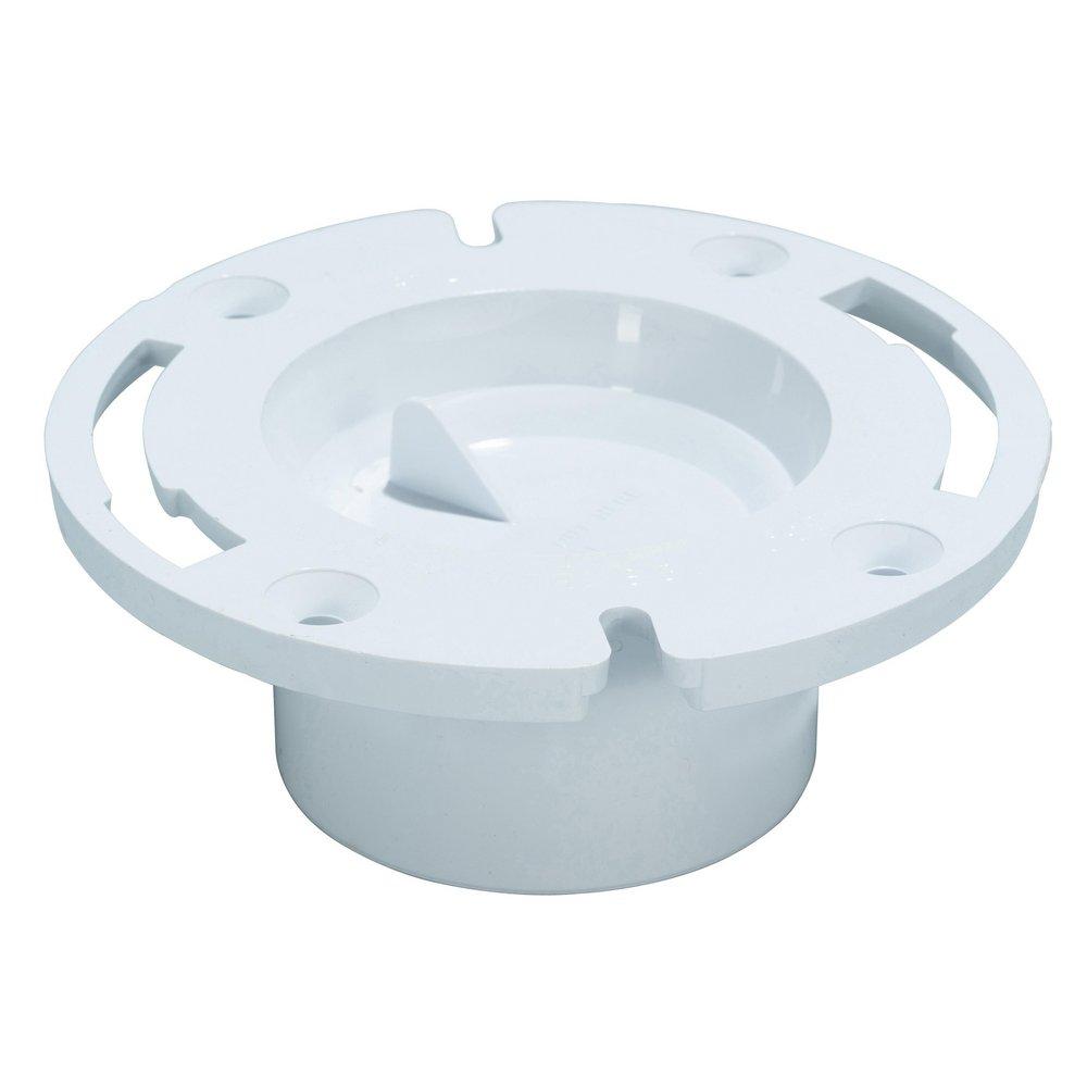 Water-Tite 3 x 4 in. PVC Closet Flange with Test Cap 