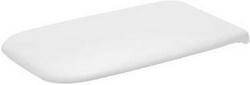 Elongated Closed Front Toilet Seat with Cover in White