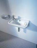 Duravit White 2-Hole 1-Bowl Ceramic Wall Mount Lavatory Sink 