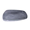 40 in. x 44 in. x 3 in. Concrete and Foam Wedge Equipment Pad - Grey