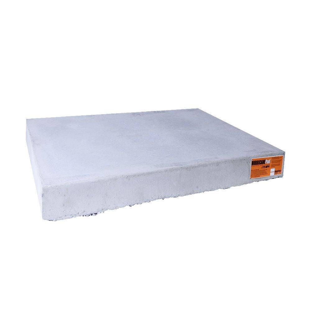 DiversiTech&reg; Gray 42 x 4 in. Equipment Pad Concrete, Plastic and Rubber 