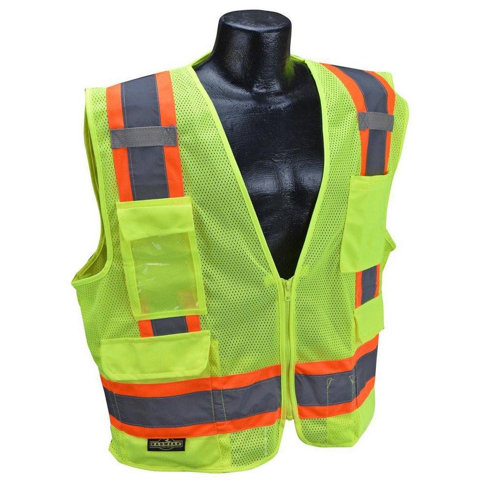 Radians Hi-Viz Green Surveyor Safety Vest in Hi-Viz Green 