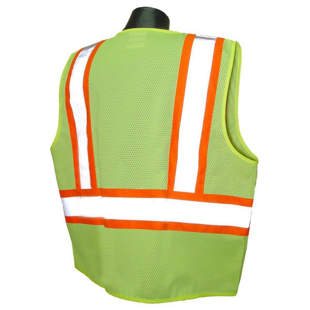 Radians Hi-Viz Green Polyester Mesh Reusable Safety Vest in Hi-Viz Green 