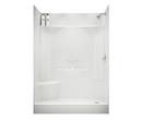 59-3/4 x 30 x 83-1/8 in. Alcove Right Drain Shower Unit in White