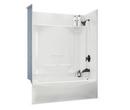 59-3/4 in. x 32 in. Tub & Shower Unit in White with Left Drain