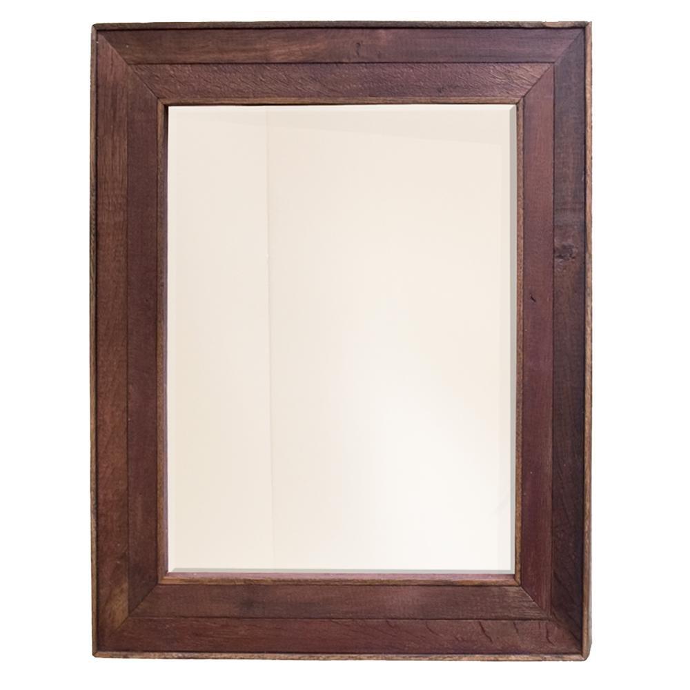 Native Trails Cabernet 33 x 29 in. Beveled Mirror 