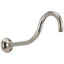 Brizo Polished Nickel 1/2 x 16 in. MIPS Brass Shower Arm and Flange 
