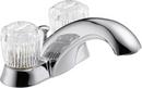 Delta Faucet Chrome Two Handle Centerset Bathroom Sink Faucet 