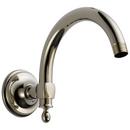 Brizo Brilliance&reg; Polished Nickel 1/2 in. NPT Solid Brass Shower Arm and Flange 