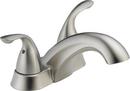 Two Handle Centerset Bathroom Sink Faucet in Brilliance Stainless