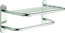 18 in. Towel Shelf with Towel Bar Bright Stainless Steel